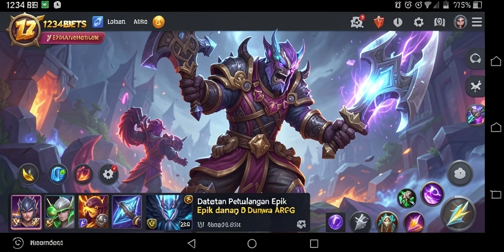 Tampilan menakjubkan dari gameplay ARPG 1234BETS.