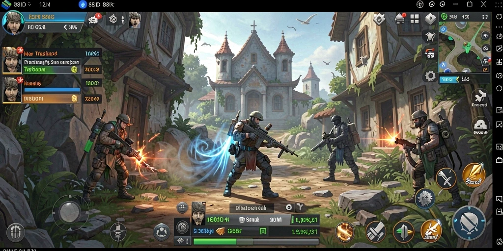 Screenshot gameplay 88ID yang penuh aksi dalam strategi SLG.