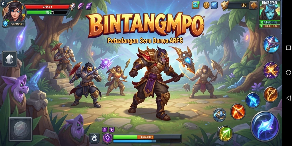 Tampilan menarik gameplay BINTANGMPO dengan pertarungan seru.
