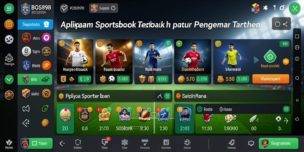 Tampilan menarik gameplay taruhan di BOS898.