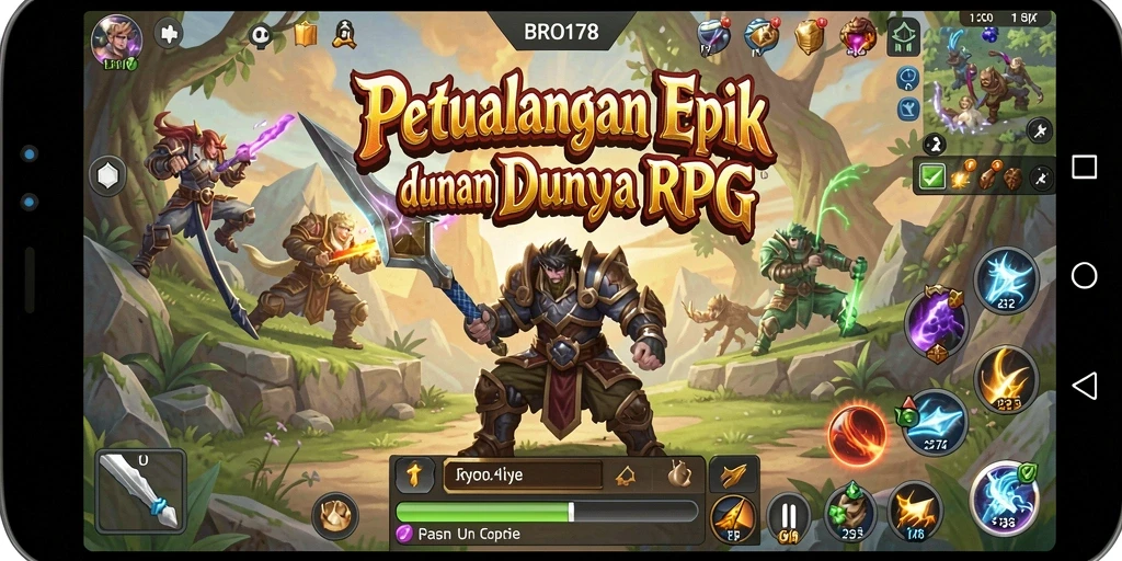 Tampilan gameplay epik dalam BRO178 yang mengasyikkan.