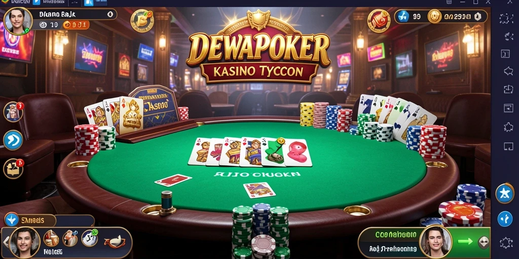 Tampilan gameplay DEWAPOKER yang seru dan menantang.