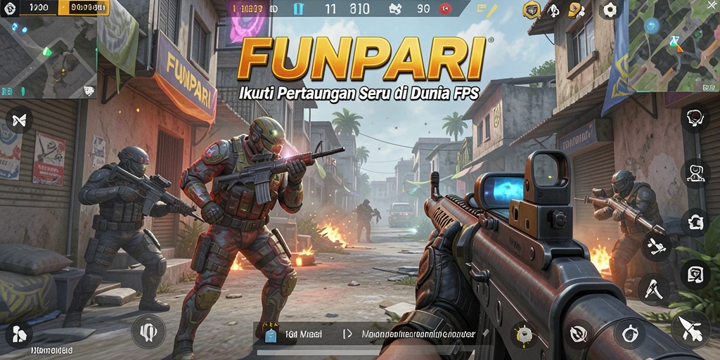 Tangkapan layar menunjukkan aksi menegangkan dalam gameplay FPS.