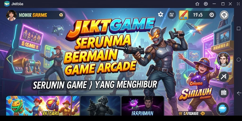 Tampilan gameplay seru JKTGAME yang penuh warna dan tantangan.