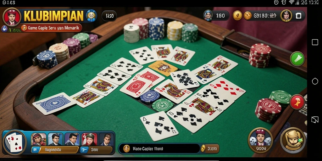 Tampilan gameplay KLUBIMPIAN yang seru dan interaktif.