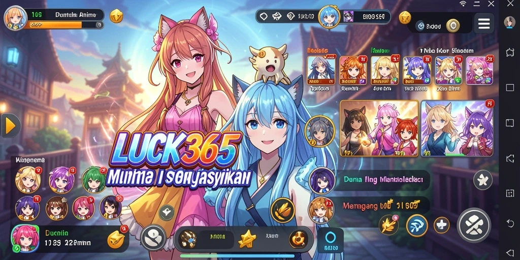 Tampilan gameplay LUCK365 yang seru dan penuh warna.