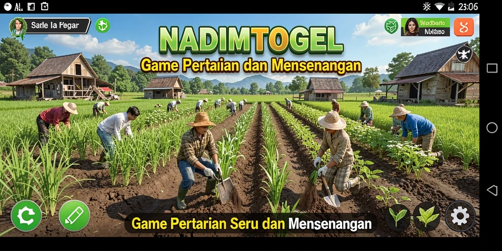 Menampilkan gameplay seru saat bertani di NADIMTOGEL.