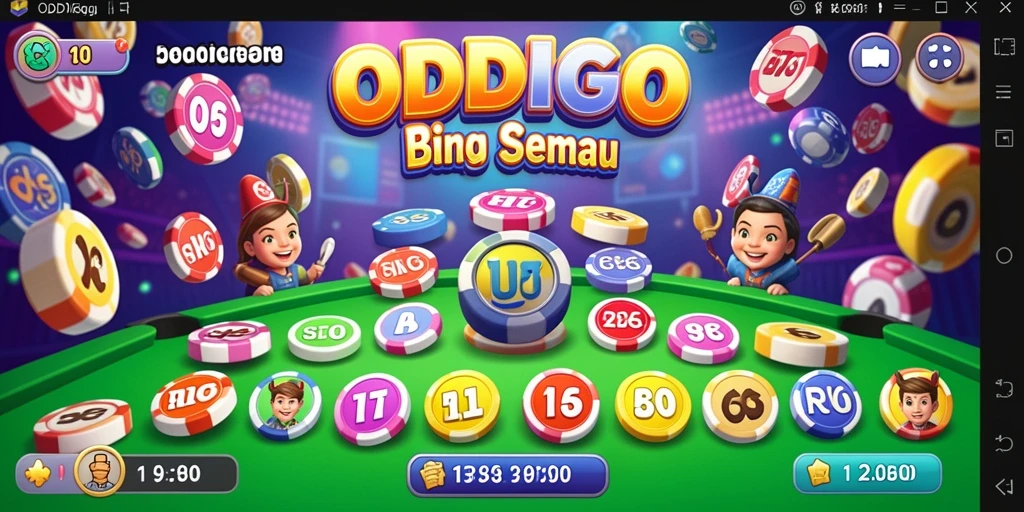 Tampilan gameplay seru dari ODDIGO saat bermain Bingo.