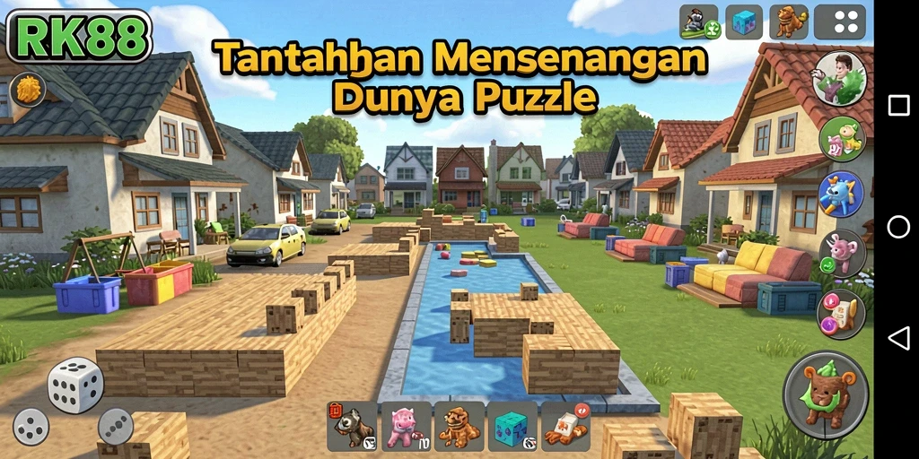 Tampilan menarik dari gameplay Puzzle RK88 yang penuh tantangan.