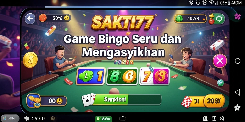 Tampilan gameplay <strong>SAKTI77</strong> yang menarik saat bermain Bingo.