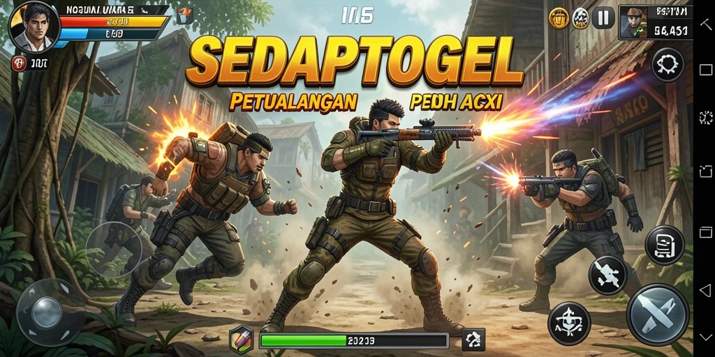 Tampilan gameplay SEDAPTOGEL yang mengesankan dan penuh aksi.