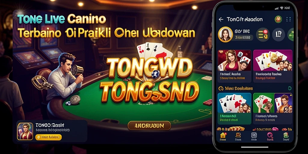 Tampilan gameplay Live Casino yang mendebarkan di TONGWD.
