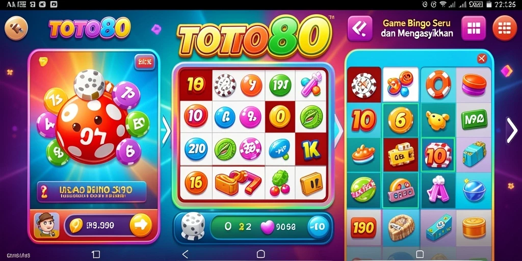 Tampilan gameplay Bingo yang menyenangkan dan interaktif.