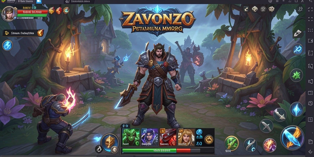 Screenshot gameplay ZAVONZO dengan aksi seru dan grafis menawan.